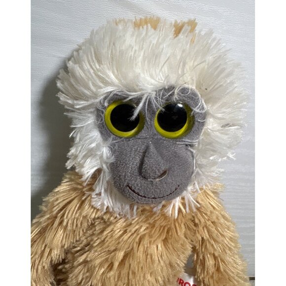 Aurora Plush Hanging Monkey 19 Inch Stuffed Animal Beige & Grey Colors - Picture 2 of 9